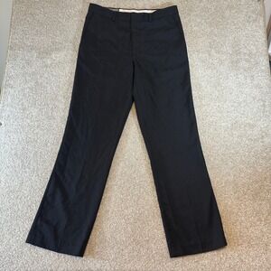 Michael Brandon Men's Black Slim Fit Dress‎ Pants Size 34x32 Polyester Striped